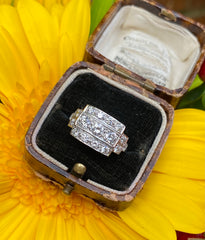 Art Deco Diamond Platinum Ring 1.20ct