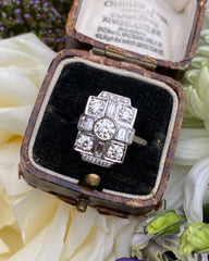 Art Deco Diamond Ring 1.80ct Platinum