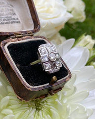 Art Deco Diamond Ring 1.80ct Platinum