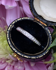 Brilliant Cut Diamond Half Eternity Wedding Ring 0.24ct 18ct White Gold