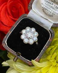 Diamond Daisy Cluster Ring 2.20ct Platinum