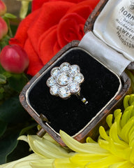 Diamond Daisy Cluster Ring 2.20ct Platinum