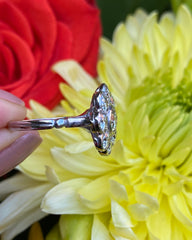 Diamond Daisy Cluster Ring 2.20ct Platinum