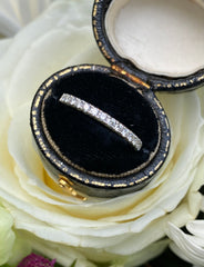 Brilliant Cut Diamond Half Eternity Ring 18ct White Gold 0.36ct