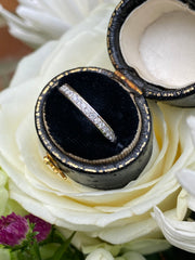 Round Brilliant Cut Diamond Half Eternity Wedding Ring 0.22ct Platinum