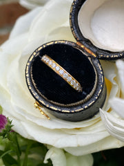Round Brilliant Cut Diamond Half Eternity Wedding Ring 0.36ct 18ct Yellow Gold