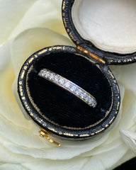 Brilliant Cut Diamond Half Eternity Wedding Ring 0.38ct Platinum