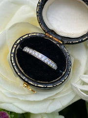 Round Brilliant Cut Diamond Half Eternity Wedding Ring 0.38ct 18ct White Gold
