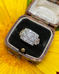 Art Deco Diamond Platinum Ring 1.25ct