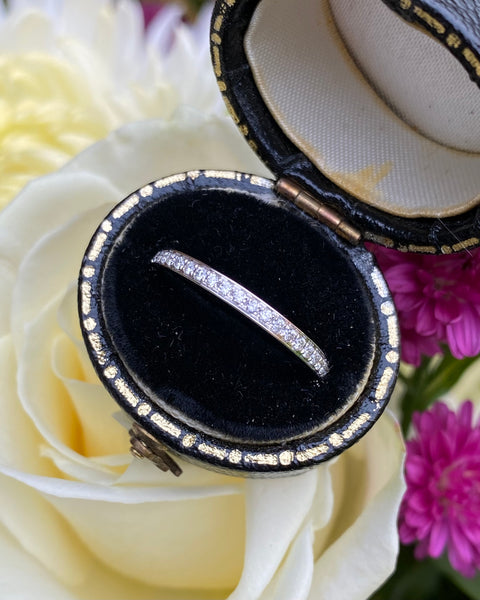 Brilliant Cut Diamond Half Eternity Wedding Ring 0.16ct Platinum