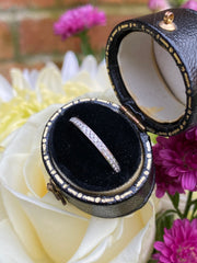 Round Brilliant Cut Diamond Half Eternity Wedding Ring 0.16ct Platinum