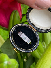 Art Deco Diamond Platinum Ring 0.80ct
