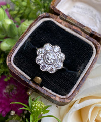 Diamond Daisy Cluster Ring 1.60ct Platinum