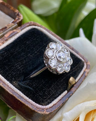 Diamond Daisy Cluster Ring 1.60ct Platinum