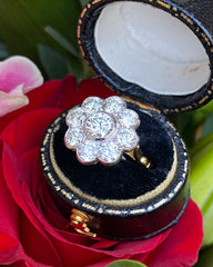 Diamond Daisy Cluster Ring 2.20ct 18ct Yellow Gold