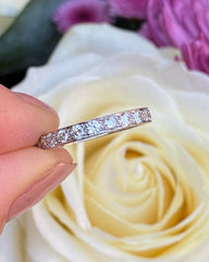 Diamond Full Eternity Platinum Ring 1.15ct