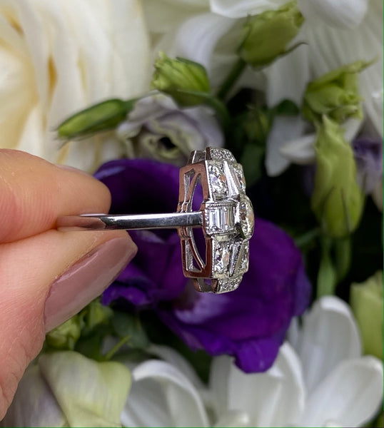 Art Deco Diamond Ring 1.80ct Platinum | Vintage & Antique Rings ...