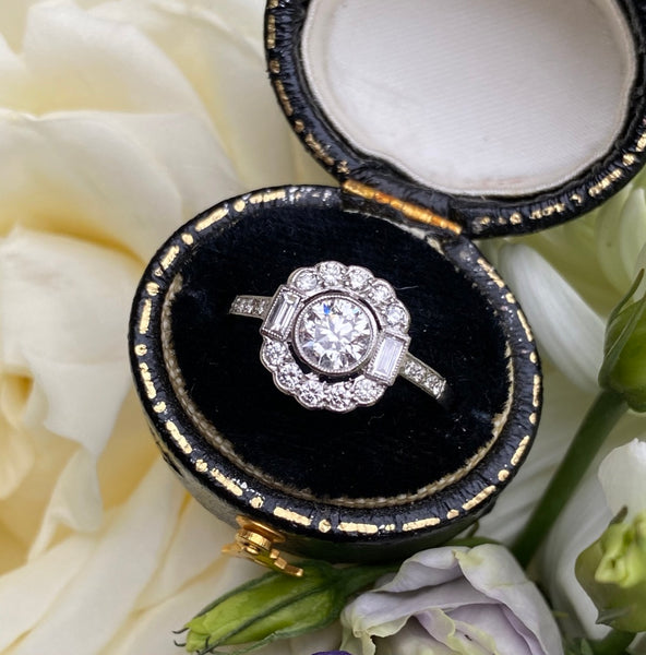 Overnight Platinum Antique Engagement Ring 84519-PL | Vandenbergs Fine  Jewellery | Winnipeg, MB