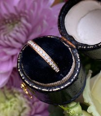 Round Brilliant Cut Diamond Half Eternity Wedding Ring 0.24ct 18ct Yellow Gold
