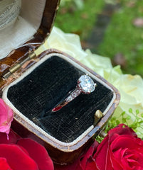 Brilliant Cut Diamond Solitaire Engagement Ring 1.09ct Platinum