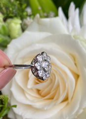 Diamond Daisy Cluster Ring 1.60ct Platinum