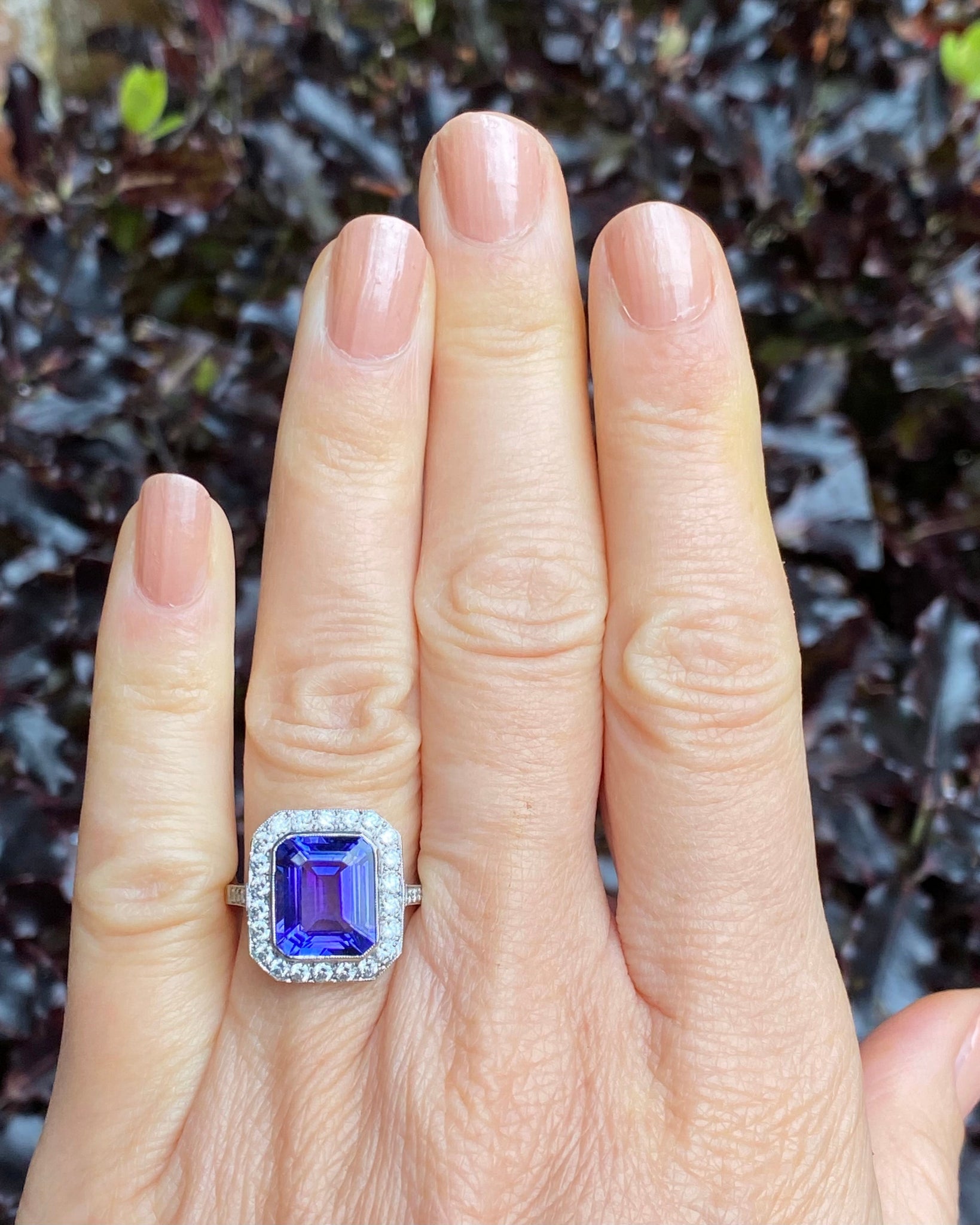 Tanzanite art deco ring 2025