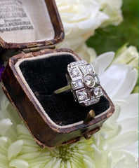 Art Deco Diamond Ring 1.90ct Platinum