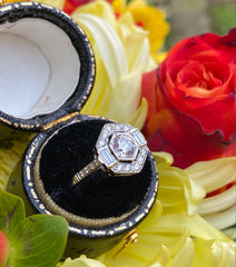 Art Deco Style Diamond Ring 0.85ct Platinum