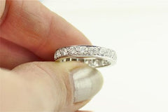 Diamond Full Eternity Ring 2.05ct Ring Platinum