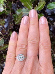 Art Deco Diamond Solitaire Engagement Ring 1.25ct Platinum